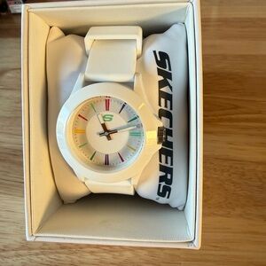 Skechers White Watch with Colorful Dial